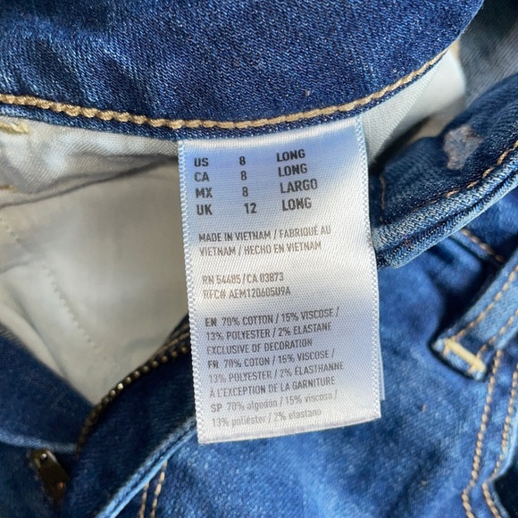 American Eagle Size 8 Long Women’s Super High Rise Jegging - Picture 3 of 5